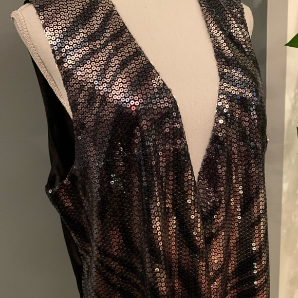 Chico’s sequin Zebra Top/Vest~Size 3 (Large) - Picture 3 of 6